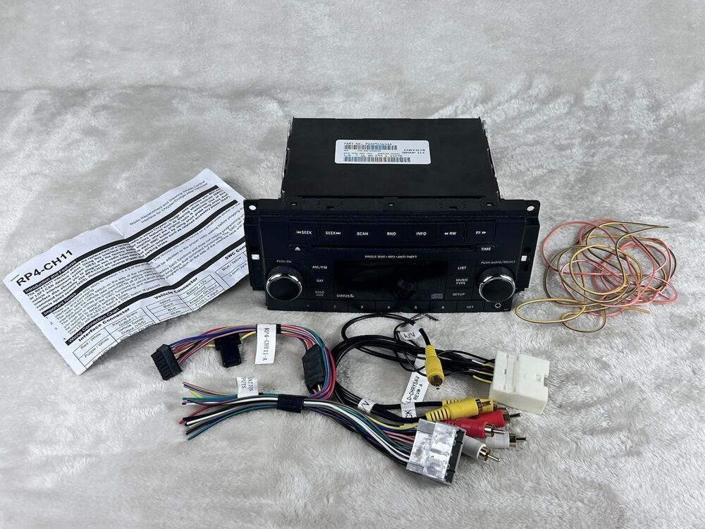 2007-2012 JEEP DODGE CHRYSLER Radio AM/FM CD/MP3 AUX-INPUT RES PART# P05091197AA